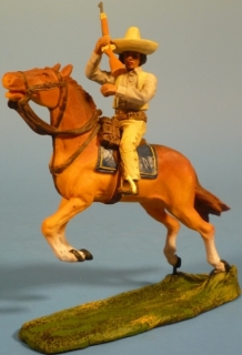Mexikaner zu Pferd Angriff reitend