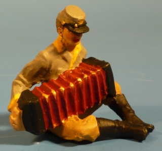 Konf�derierten Soldat mit Ziehharmonika