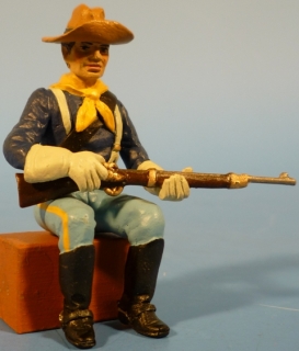 Kavallerist sitzend mit Gewehr (fr Kutschbock)