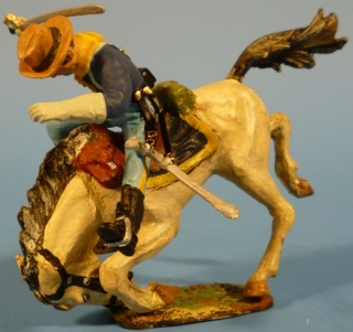 Kavallerist auf strzendem Pferd