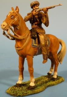 Trapper zu Pferd schie�end