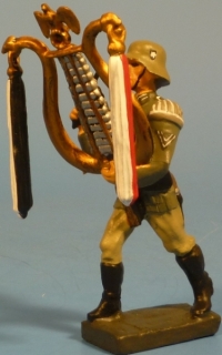 Lyraspieler marschierend