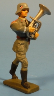 Baritonbl�ser marschierend