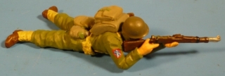 GI liegend schieend mit M1 Garand