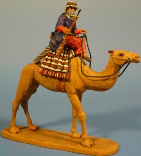 Araber mit Gewehr auf Dromedar