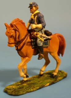 Kavallerist links Z�gel haltend