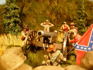 Konf�derierten Artilleriestellung 