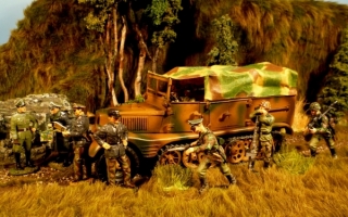 3t  Halbkettenzugmaschine im Fronteinsatz