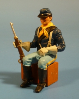 Kavallerist sitzend mit Gewehr (fr Kutschbock)