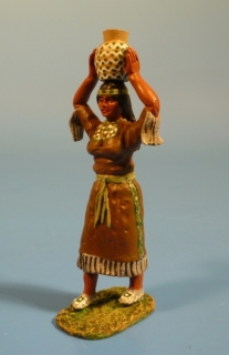 Squaw gehend mit Krug