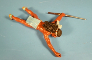 Indianer tot auf Bauch liegend