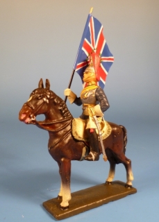 Horse Guard K�rassier mit Fahne zu Pferd