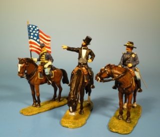 Pr�sident Lincoln mit Ordonanz