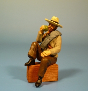 Konf�derierten Soldat bei der Gefechtspause