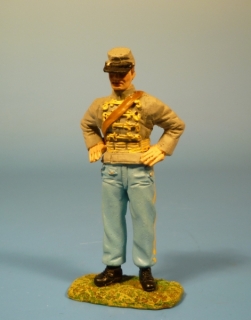 Konfderierten Soldat bei der Gefechtspause