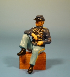 Unions Soldat bei der Gefechtspause