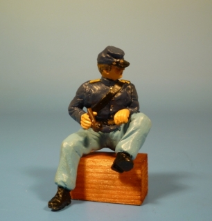 Unions Soldat bei der Gefechtspause