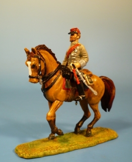 Konfderierter General zu Pferd