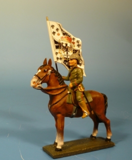 Fahnentr�ger zu Pferd mit Kaiser-Standarte 