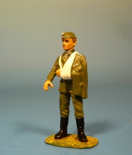 Verwundeter Soldat verabschiedet sich