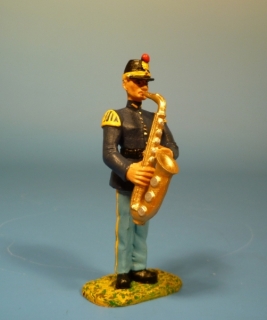 Unions Musiker mit groem Saxophon
