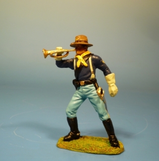 7US Kavallerist mit Trompete