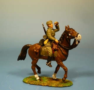 Wehrmacht Kavallerist aus Feldflasche trinkend