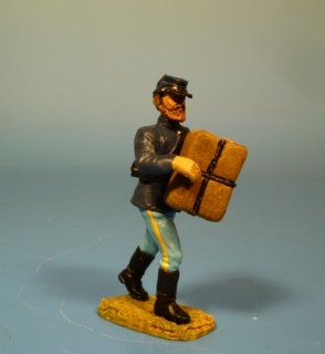 Unions Soldat Gepck tragend
