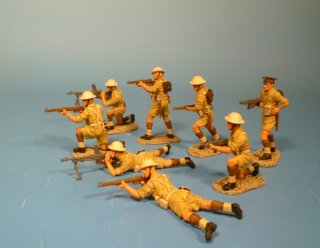 Britische Infanterie im Gefecht