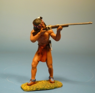 Indianer mit Gewehr schie�end