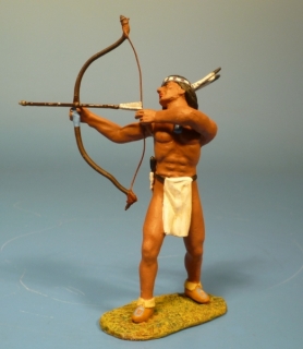 Indianer mit Pfeil und Bogen schie�end