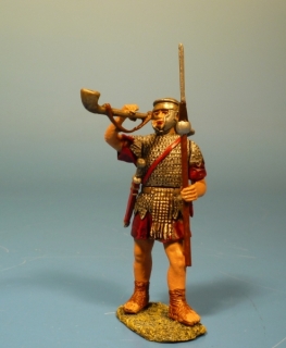 Rmischer Legionr mit Pilum und Musikgert