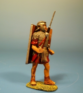 Rmischer Legionr mit Pilum und Schild