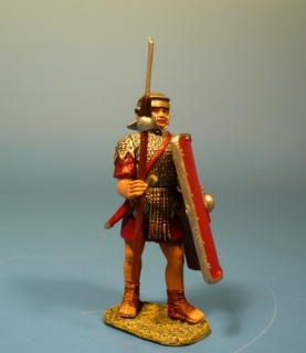Rmischer Legionr mit Pilum und Schild