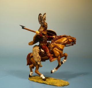 Barbare zu Pferd k�mpfend