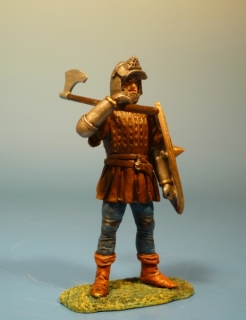 Ritter mit Axt und Schild