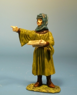 Ritter / Edelmann mit Karte zeigend