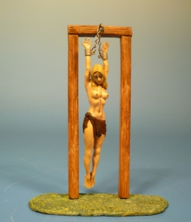 Frau h�ngend