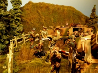 Waffen SS Geschtzstellung