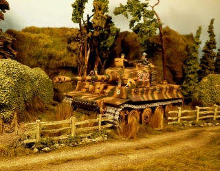 Kampfpanzer VI Tiger von Michael Wittmann 1944 im Einsatz in Villers-Bocage