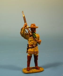 Cowboy Trapper stehend mit Gewehr