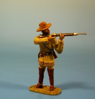 Cowboy Trapper stehend schie�end
