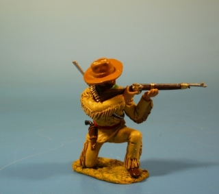 Cowboy Trapper kniend schie�end