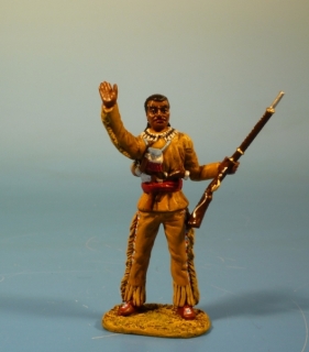 Indianer stehend grend