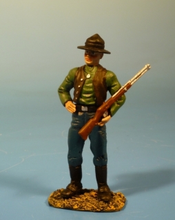 Cowboy stehend mit Gewehr
