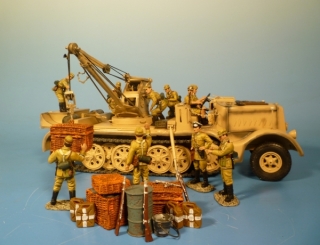 18t Zugkraftwagen Sd.Kfz. 9/1 mit 6t Bilstein Kran 