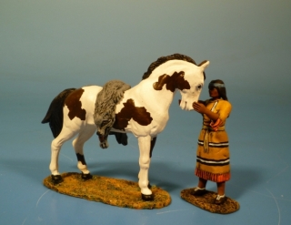 Squaw mit Pferd
