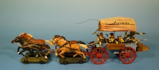 7US Planwagen (Blech) mit Kavallerie Besatzung