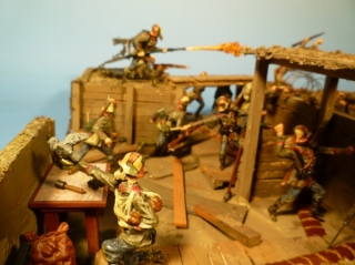 Diorama 1. Weltkrieg Schlachtfeld 1918