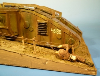 Diorama 1. Weltkrieg Schlachtfeld 1918